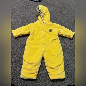Vintage New Potatoes Yellow Snowsuit Size 9M